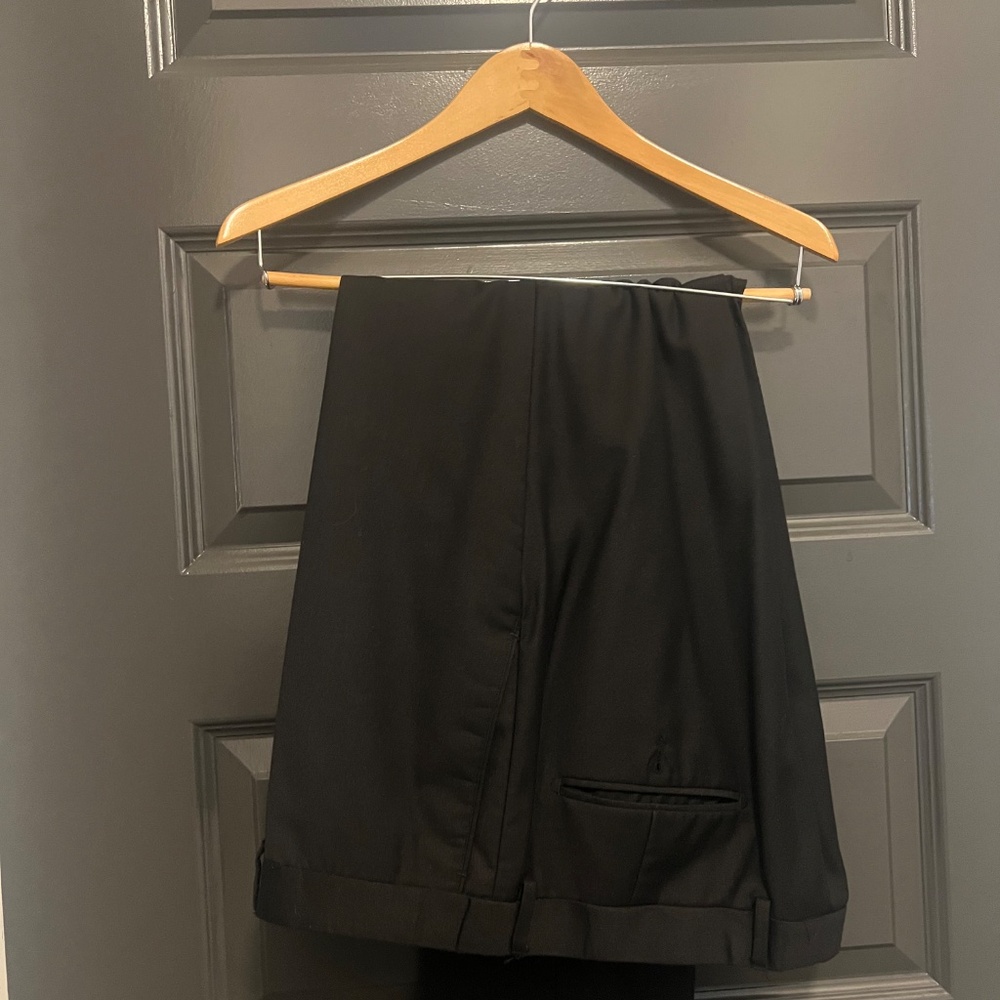Angelo Rossi - Solid Black - Three Piece Suit - Picture 4 of 6